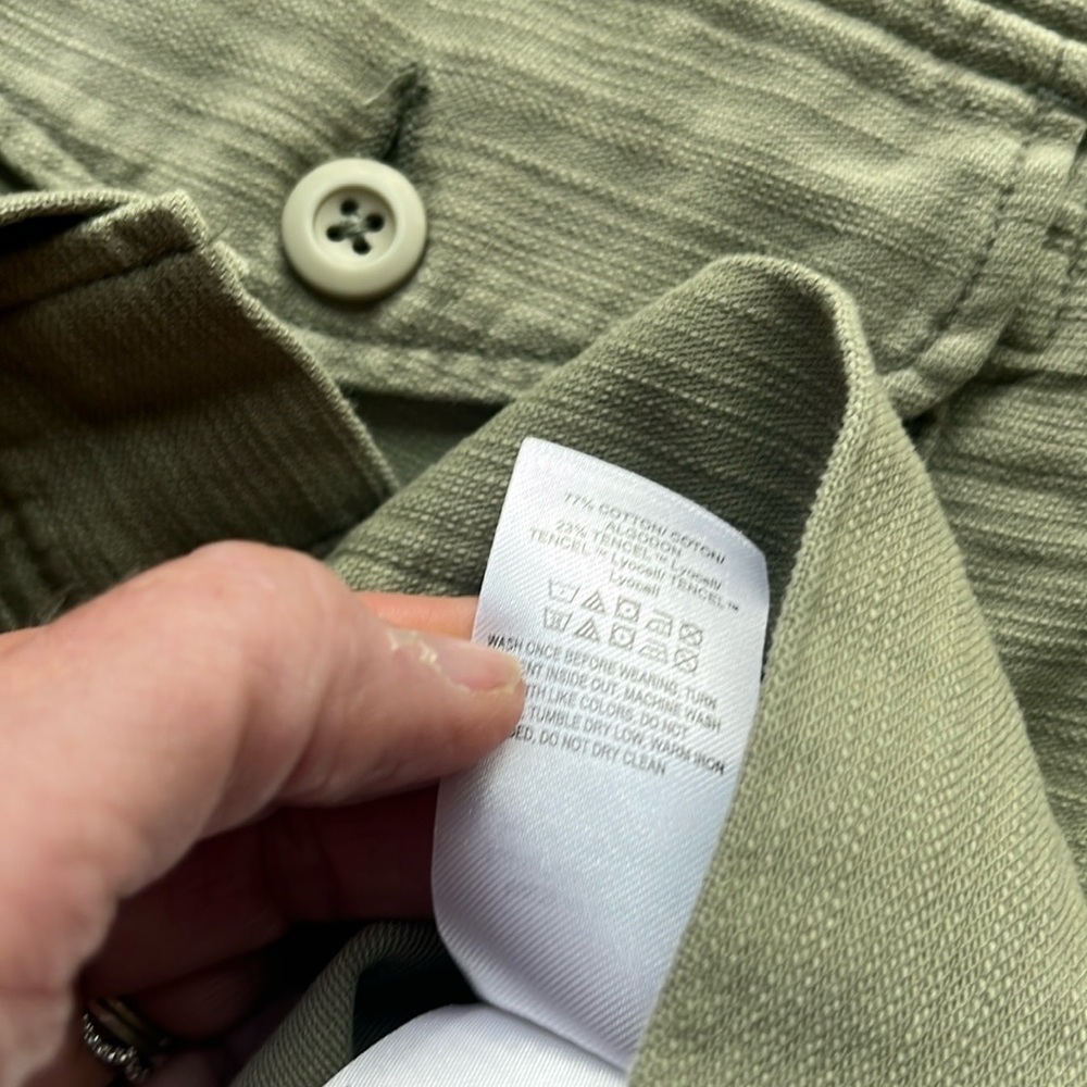 Lucky Brand Women's Cropped Twill Utility Jacket Size XS - Picture 10 of 12
